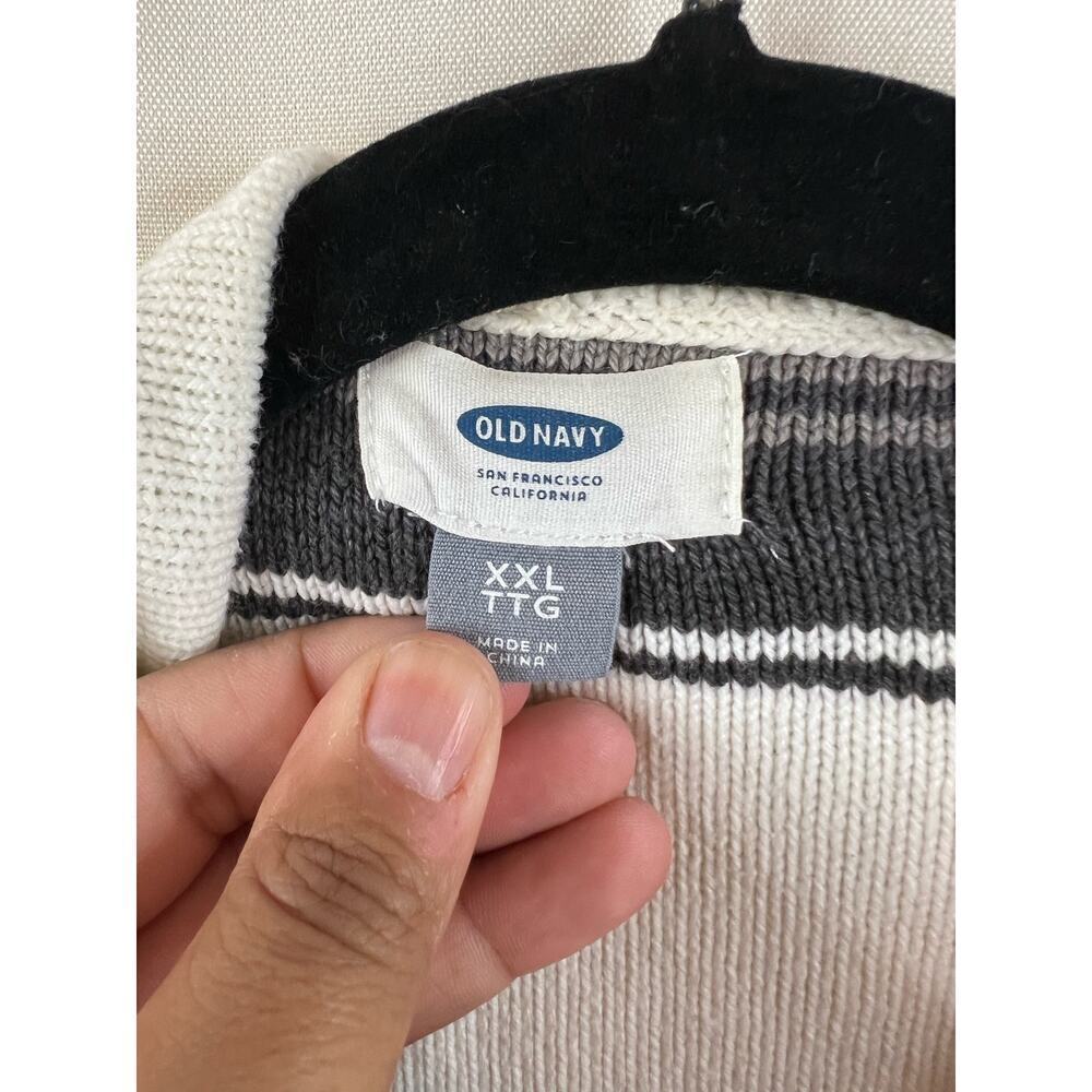 Old Navy White and Grey Open Front Cardigan Size XXL - Picture 5 of 5